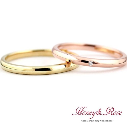 ハニーアンドローズの結婚指輪　KG-M007　KG-M008